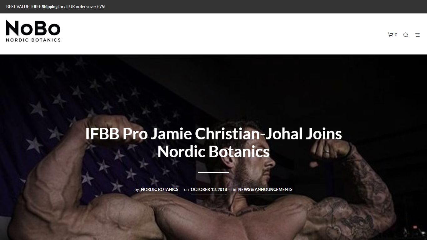 IFBB Pro Jamie Christian-Johal Joins Nordic Botanics